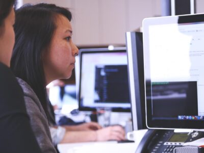 Women, computer, work