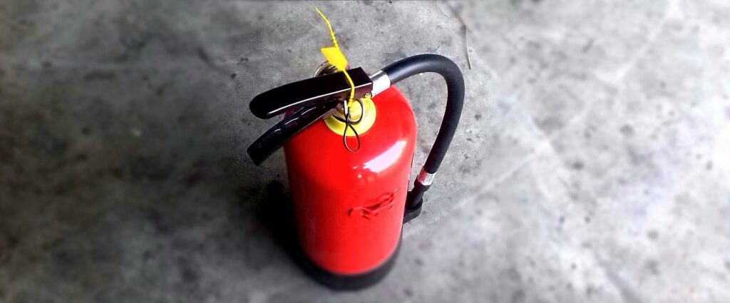 fire extinguisher.